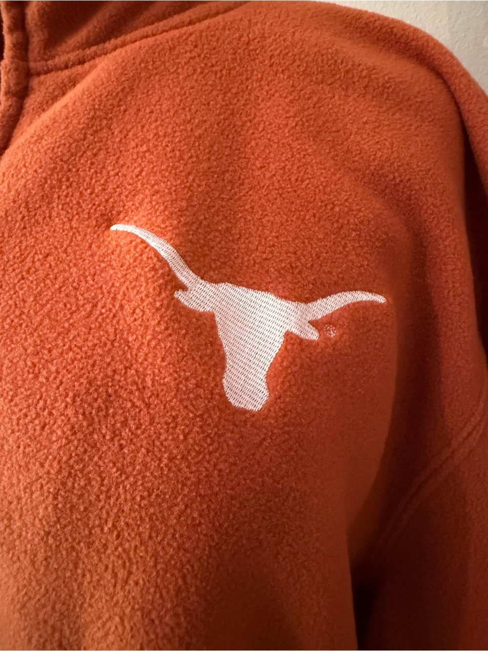 Men's Texas Longhorns Full Zip Fleece Jacket College Football University Texas - Picture 3 of 8